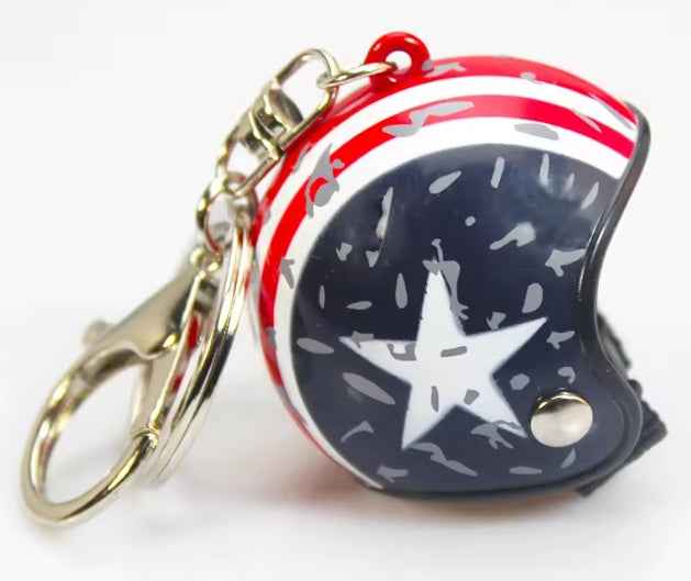 Motorcycle Helmet Keychain, Custom Design, Decorative Accessory