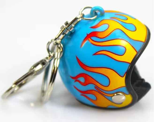Motorcycle Helmet Keychain, Custom Design, Decorative Accessory