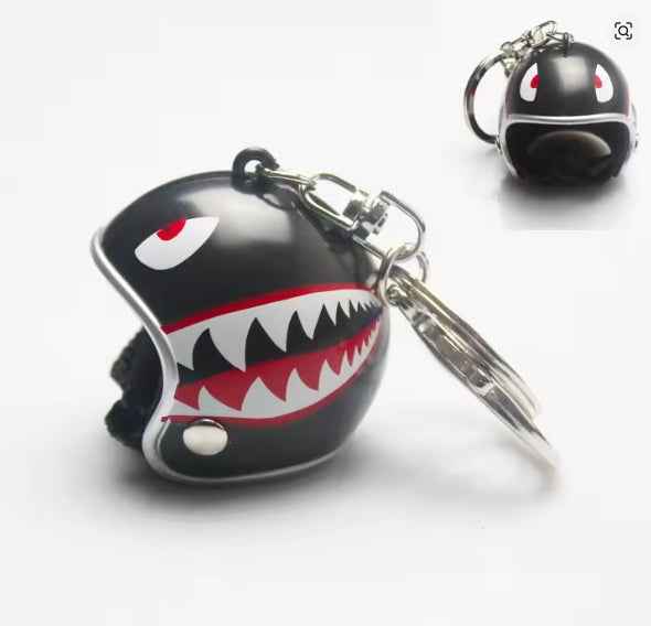 Motorcycle Helmet Keychain, Custom Design, Decorative Accessory