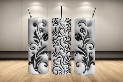 Tattoo Design 20 oz Stainless-Steel Skinny Tumbler