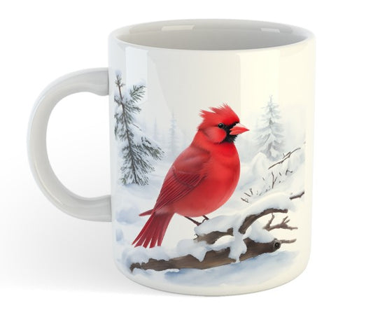 Cardinal - Cherry Bird Mug