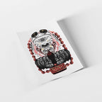 Gorilla Design DTF Transfer, Custom Iron-On Vinyl Graphic, You Mad Bro Motorcycle Rider Art for T-Shirts or Bags
