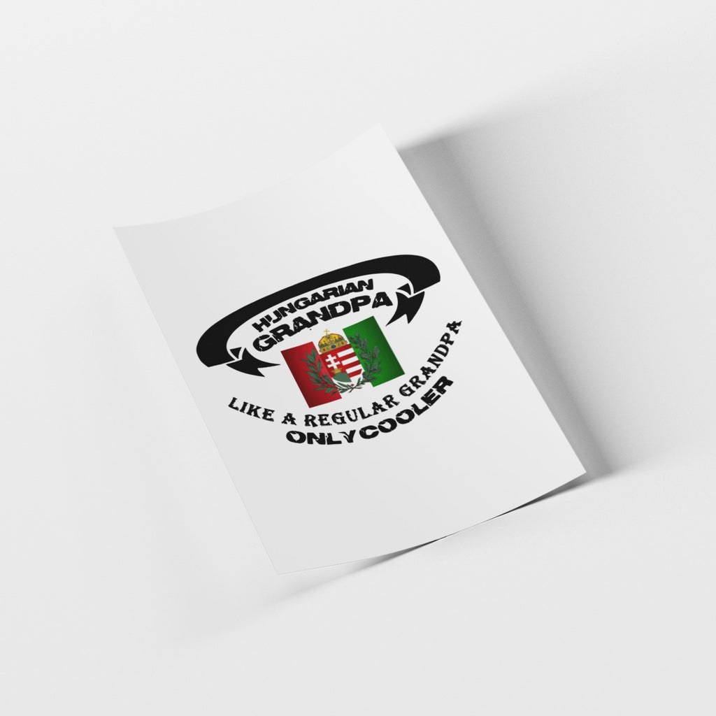 Notebook with 'Hungarian Grandpa' design on a white background