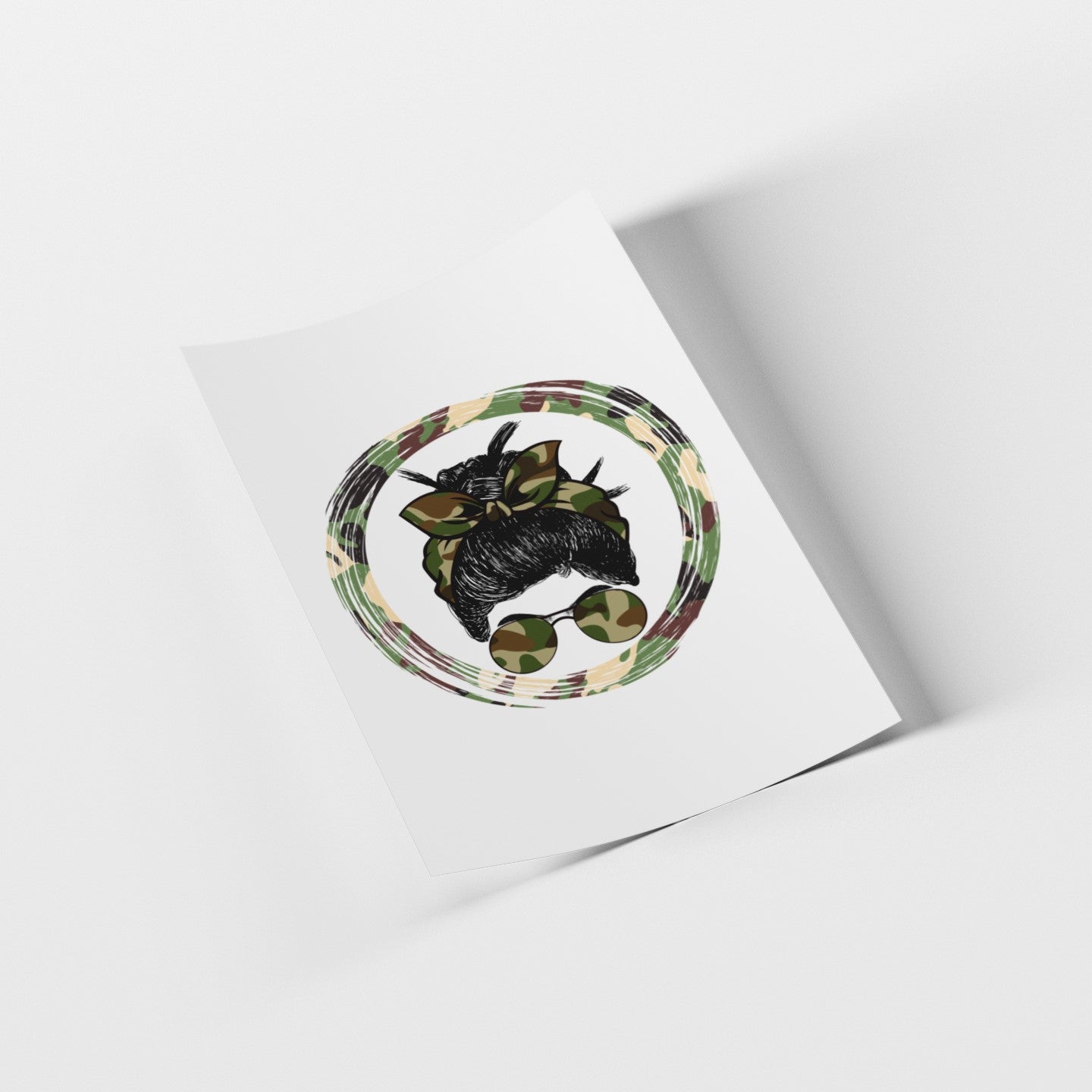 Decorative plate with a floral design on a white surface