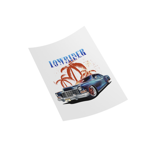 Classic Donk Lowrider DTF Heat Transfer Design, T-Shirt Design