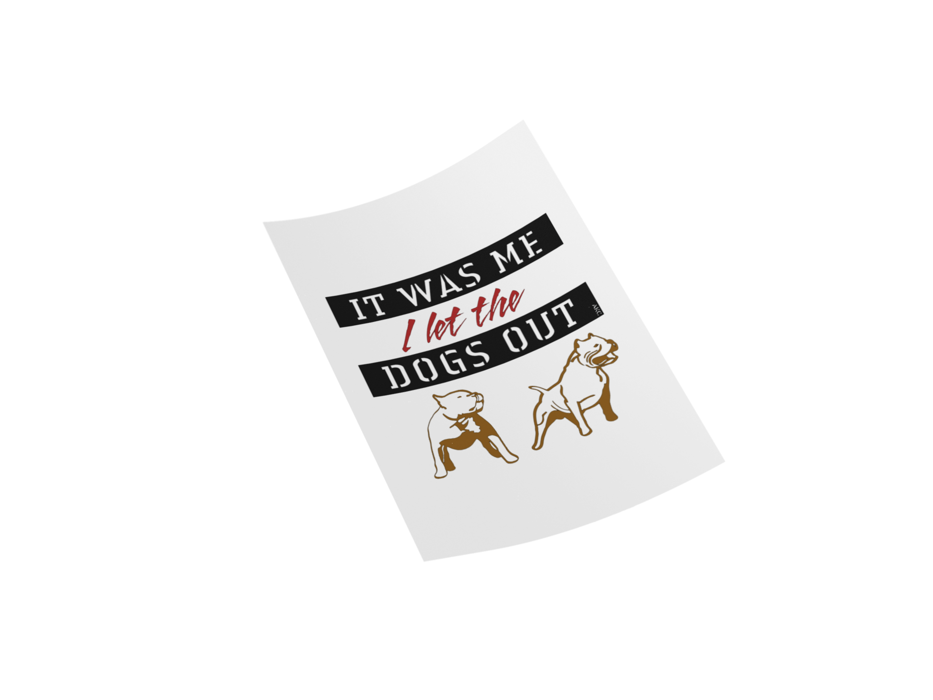 It Was Me Retro Design Custom Graphic DTF Transfer