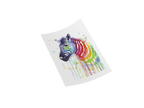 Color Splash Colorful Animals Iron-On Decal, Unique Design, Decorative Heat Transfer Art for Totes and Fabric