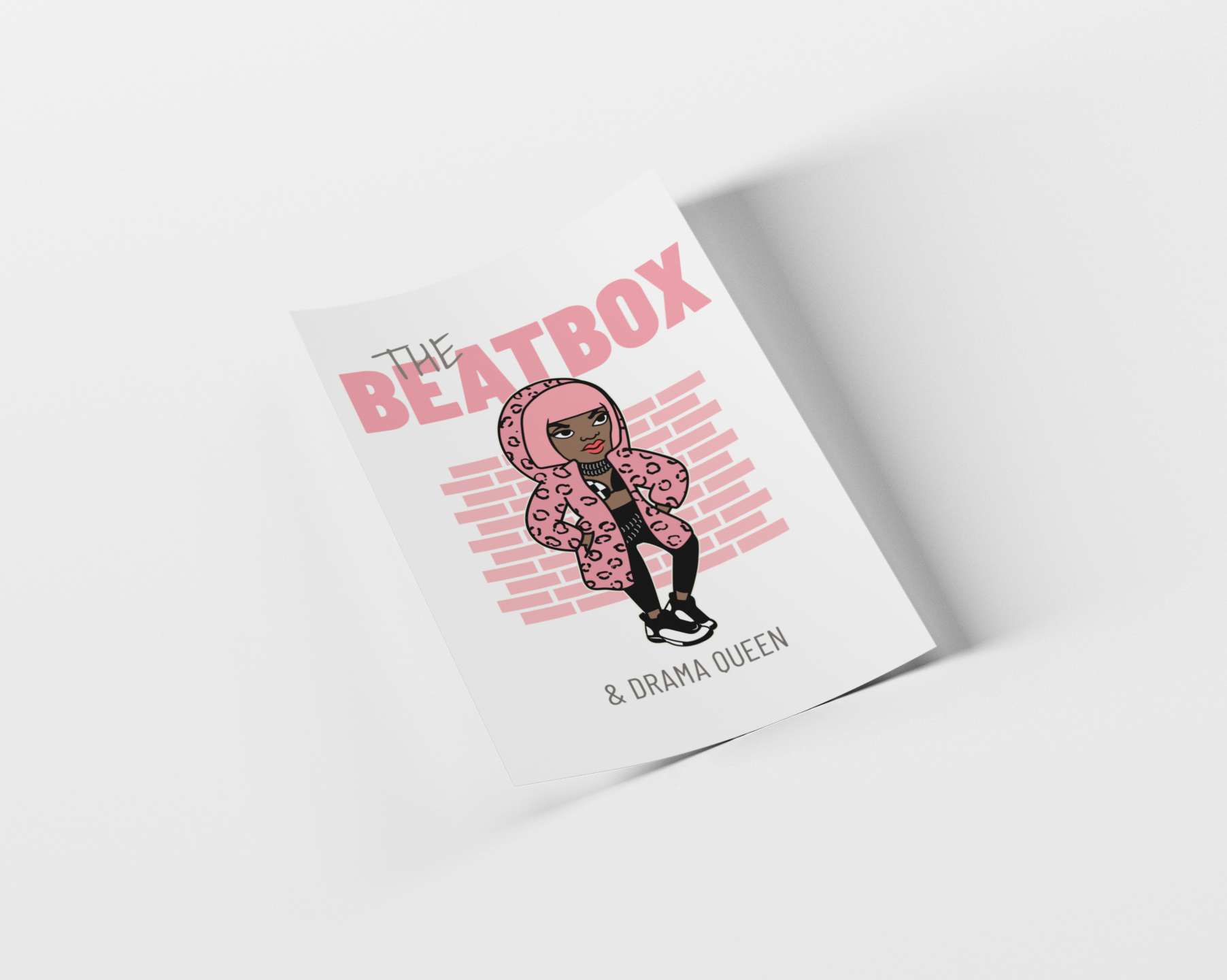 Book titled 'The Beatbox & Drama Queen' with a cover illustration on a white background