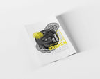 Broken Heart Graphic Iron-on Decal, The Bronx World Design, Black and Yellow
