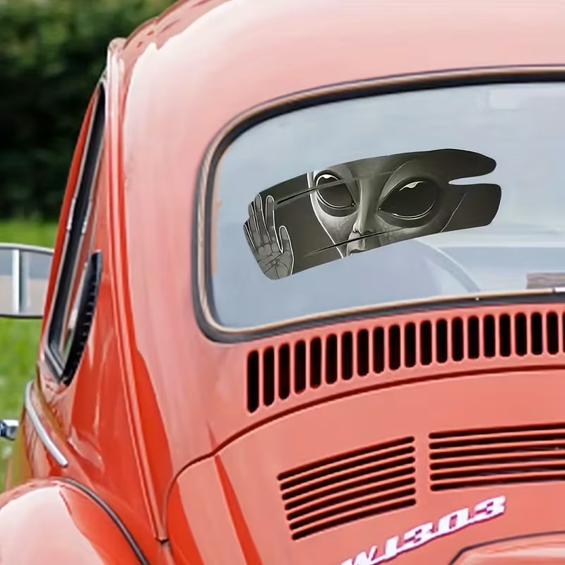 3D Alien Car Decal Sticker Waterproof Easy Install PVC Vinyl Home Decoration Decal