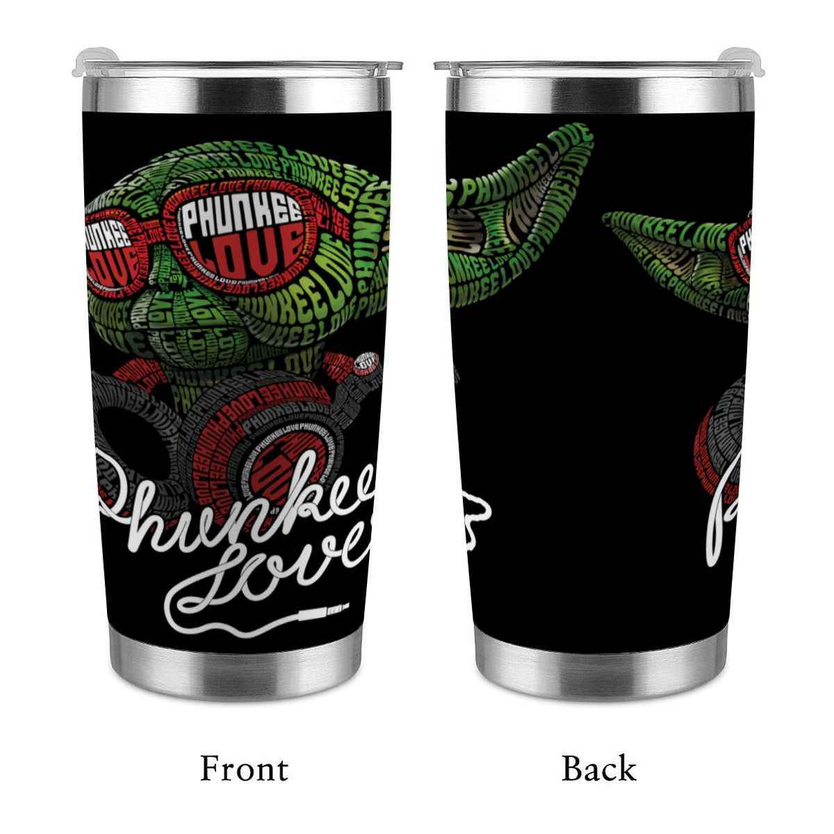 20oz Tumbler with Lid and Straw (Made in USA) PHUNKEE LOVE