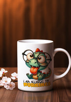 Allergic to mornings Funny Graphic Coffee Mug