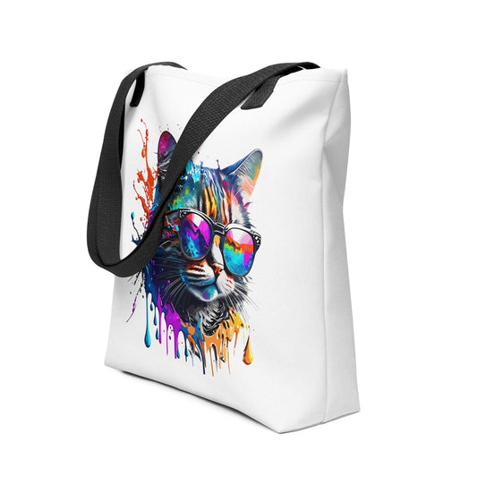 Color Splash Cool Cat Tote bag
