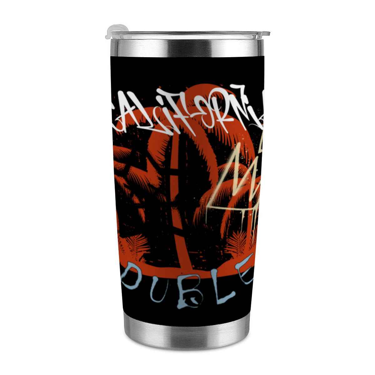 20oz Tumbler with Lid and Straw (Made in USA) # DoubleupCalifornia
