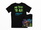 Cool Teddy Graffiti Tee - 'Stay Wild' Front & 'No Time to Be Soft' Back design