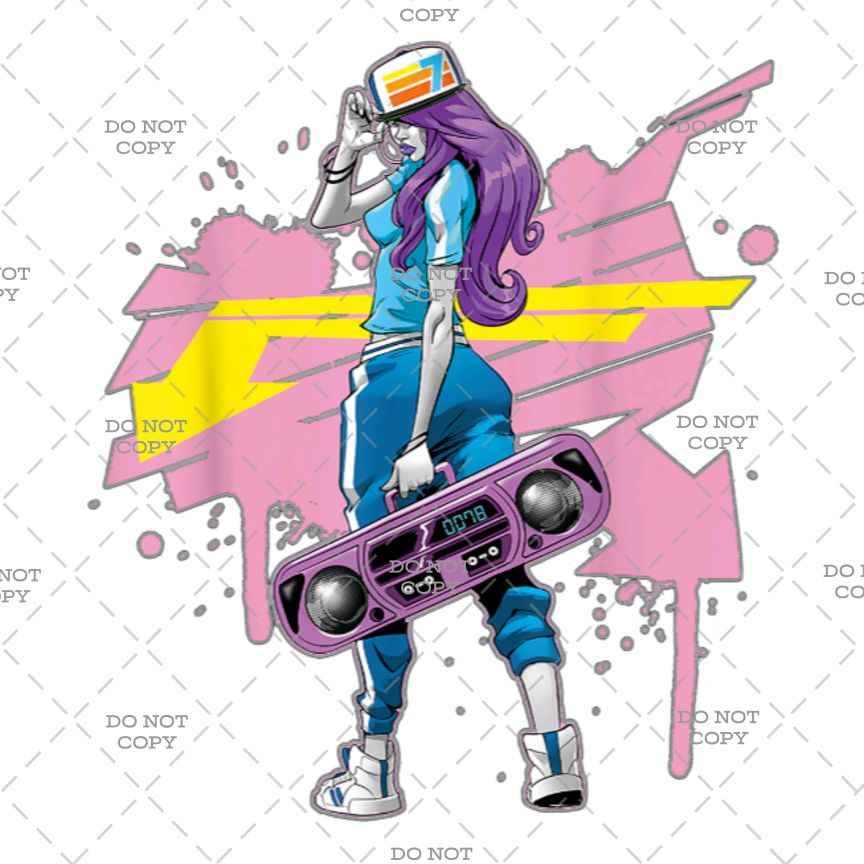 Vintage Vibes Boom Box DTF Transfer
