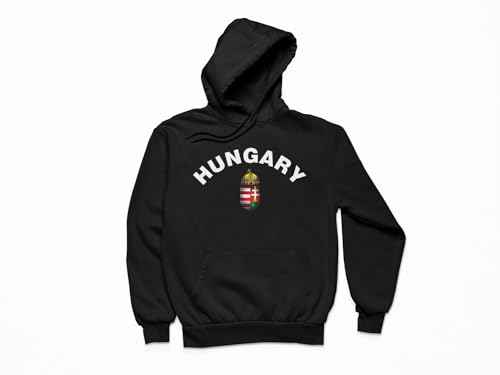 Hungary National Pride Pullover Hoodie, More Colors, Coat of Arms Design