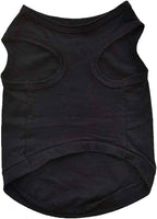 Pet Security Dog Tank Top, Black Cotton Tank Top with Security Print, Size M, Sleeveless Shirt for Dogs