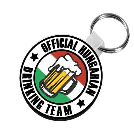 Hungarian Custom Design Keychain with Red White Green Theme