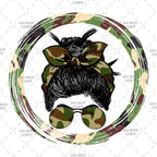 Military Camo Design Iron-on Transfer Decal, White T-Shirt Vinyl Sticker