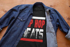 Hip Hop Beats Graphic T-Shirt, Black, Music Theme, Short Sleeve