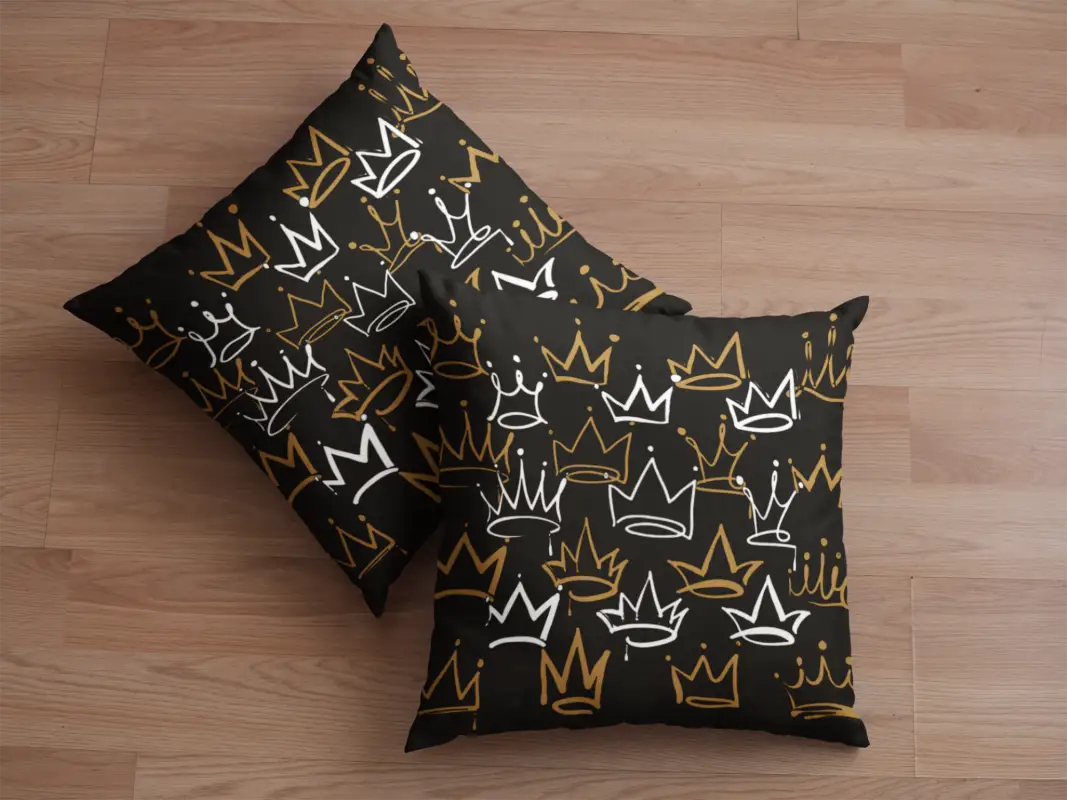 CROWNS Retro Pillow