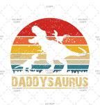 Daddysaurus Funny themed DTF Transfer Iron on Decal