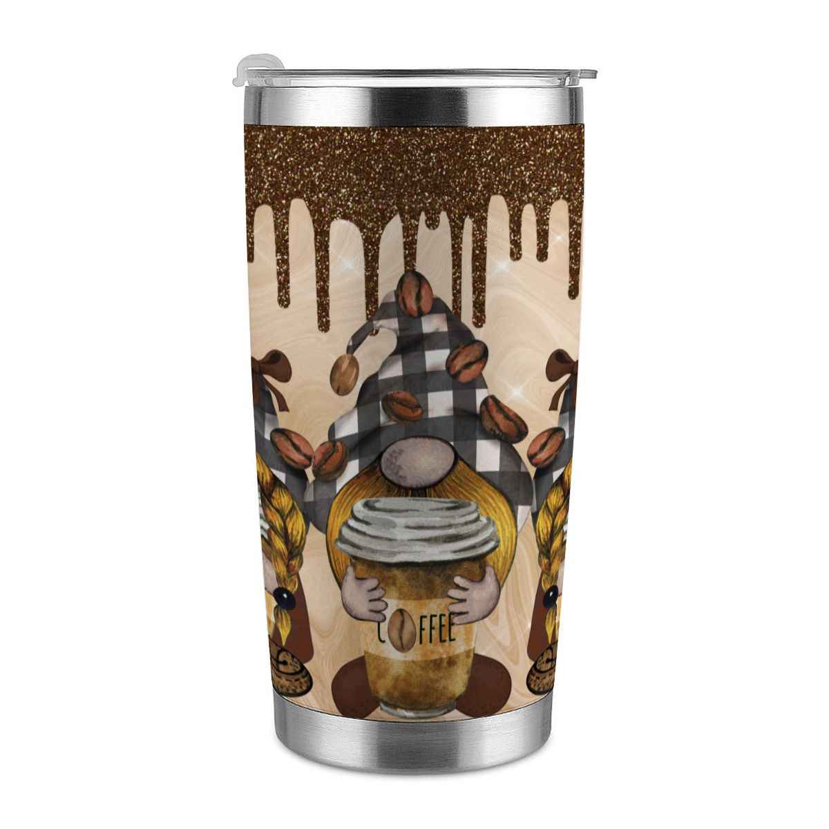 20oz Tumbler with Lid and Straw (Made in USA) stcoffeegnometumbler