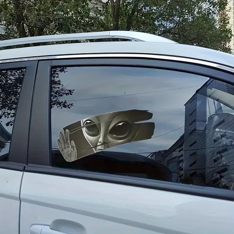 3D Alien Car Decal Sticker Waterproof Easy Install PVC Vinyl Home Decoration Decal