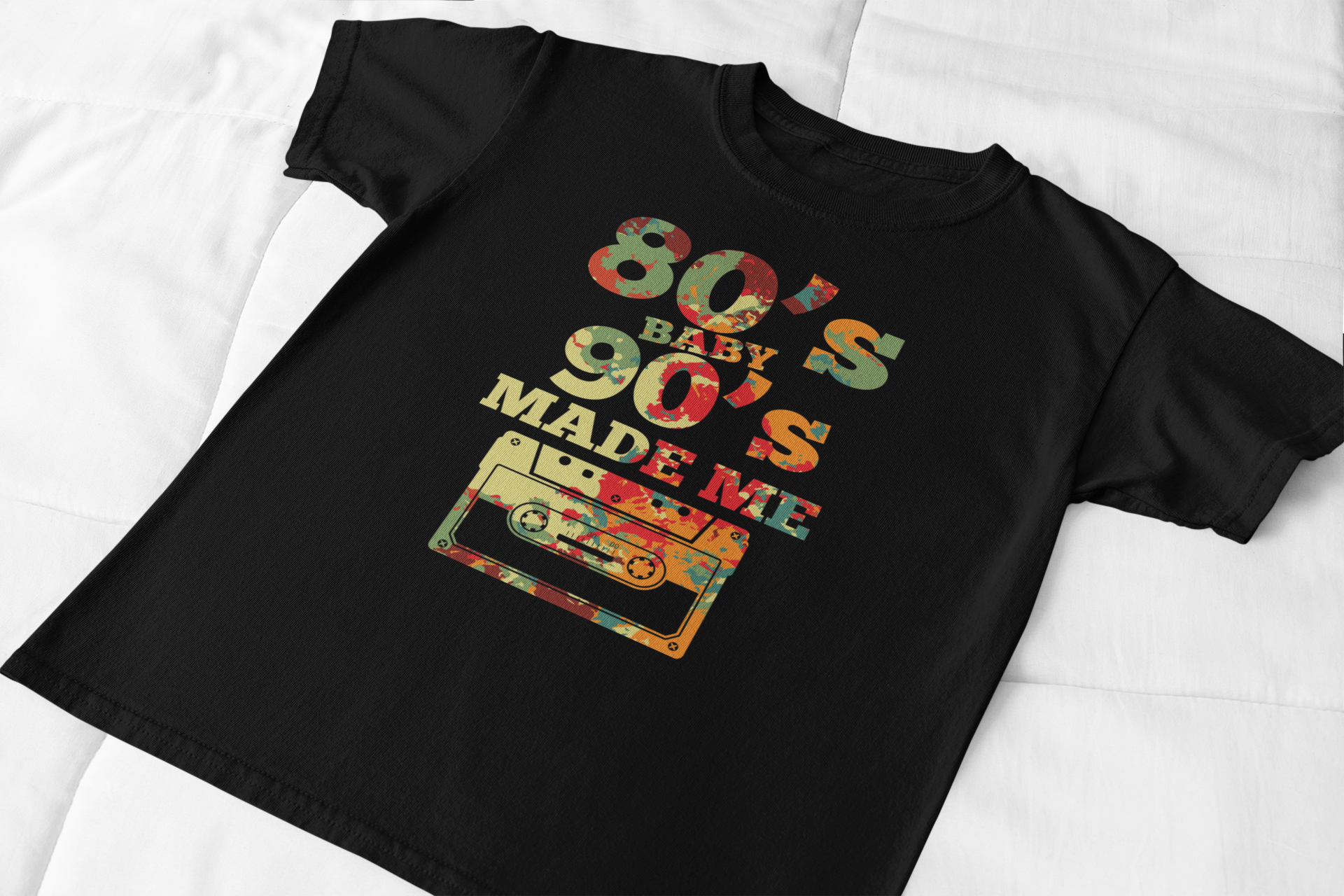 Black t-shirt with text 'I SELL DREAMS WITH A MORTGAGE ATTACHED' on a white background