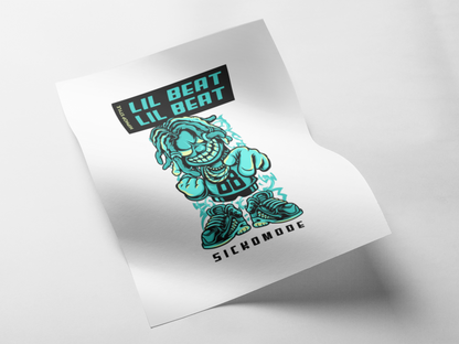 Lil Beat Iron on Decal - Show your Bold Style