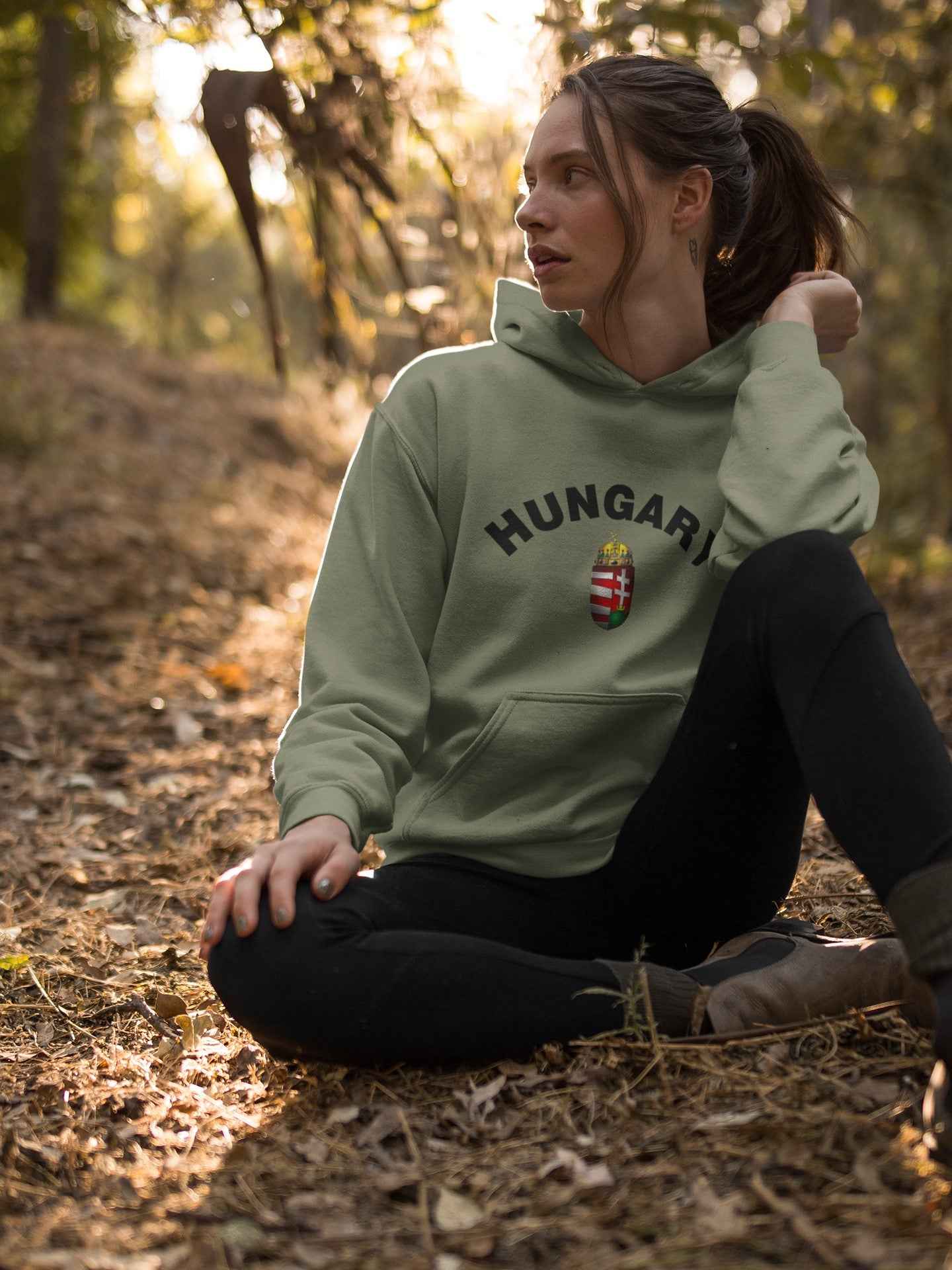 Hungary National Pride Pullover Hoodie, More Colors, Coat of Arms Design