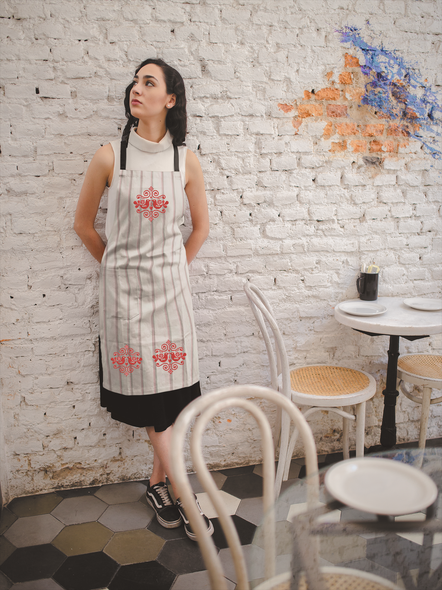 Traditional Folklore Embroidered Apron