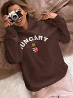 Hungary National Pride Pullover Hoodie, More Colors, Coat of Arms Design