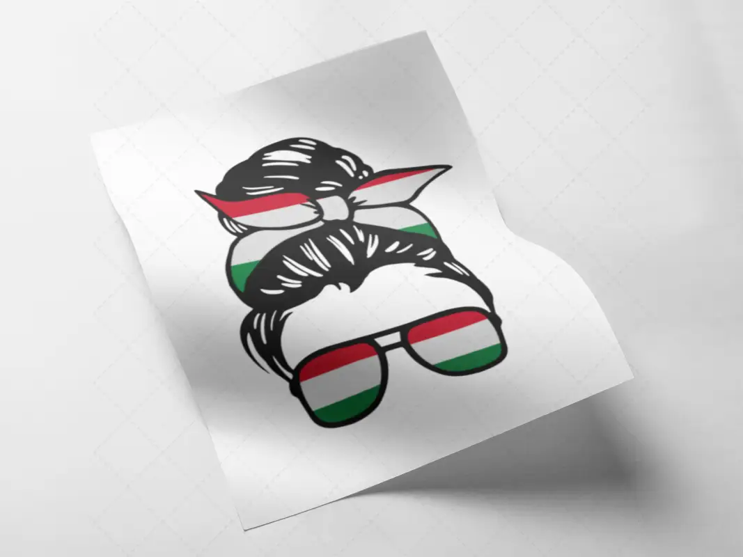 Hungarian HOME GIRL Iron on Decal - Represent Your Heritage