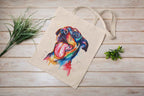Color Splash Rottweiler Canvas Tote Bag, Special Collection