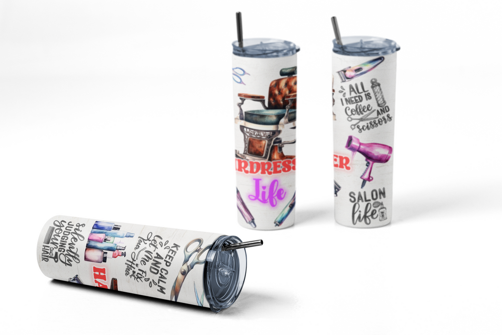 Hairdresser Stylish Barber 20 oz Stainless steel Skinny Tumbler
