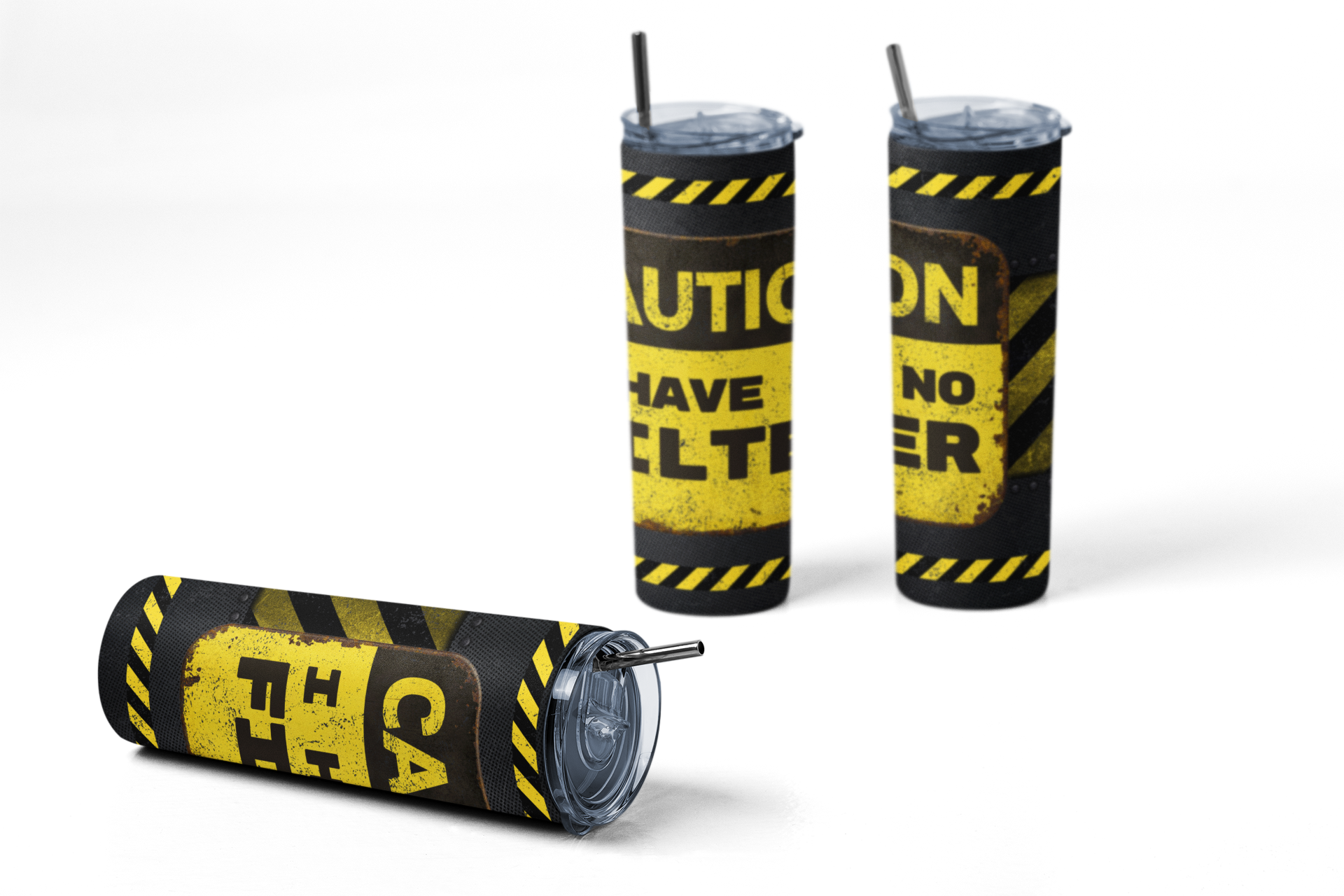 Caution I have no filter 20 oz Stainless steel Skinny Tumbler