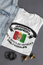 Hungarian Grandpa DTF Transfer, Like a Regular Grandpa Only Cooler Design, Iron-On Vinyl Heat Transfer