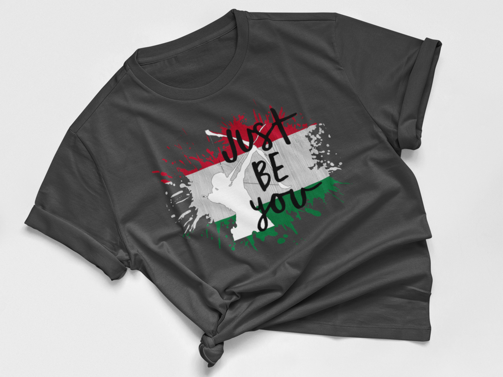 Gray t-shirt with 'Eat Sleep Hip Hop Repeat' text design on a white background