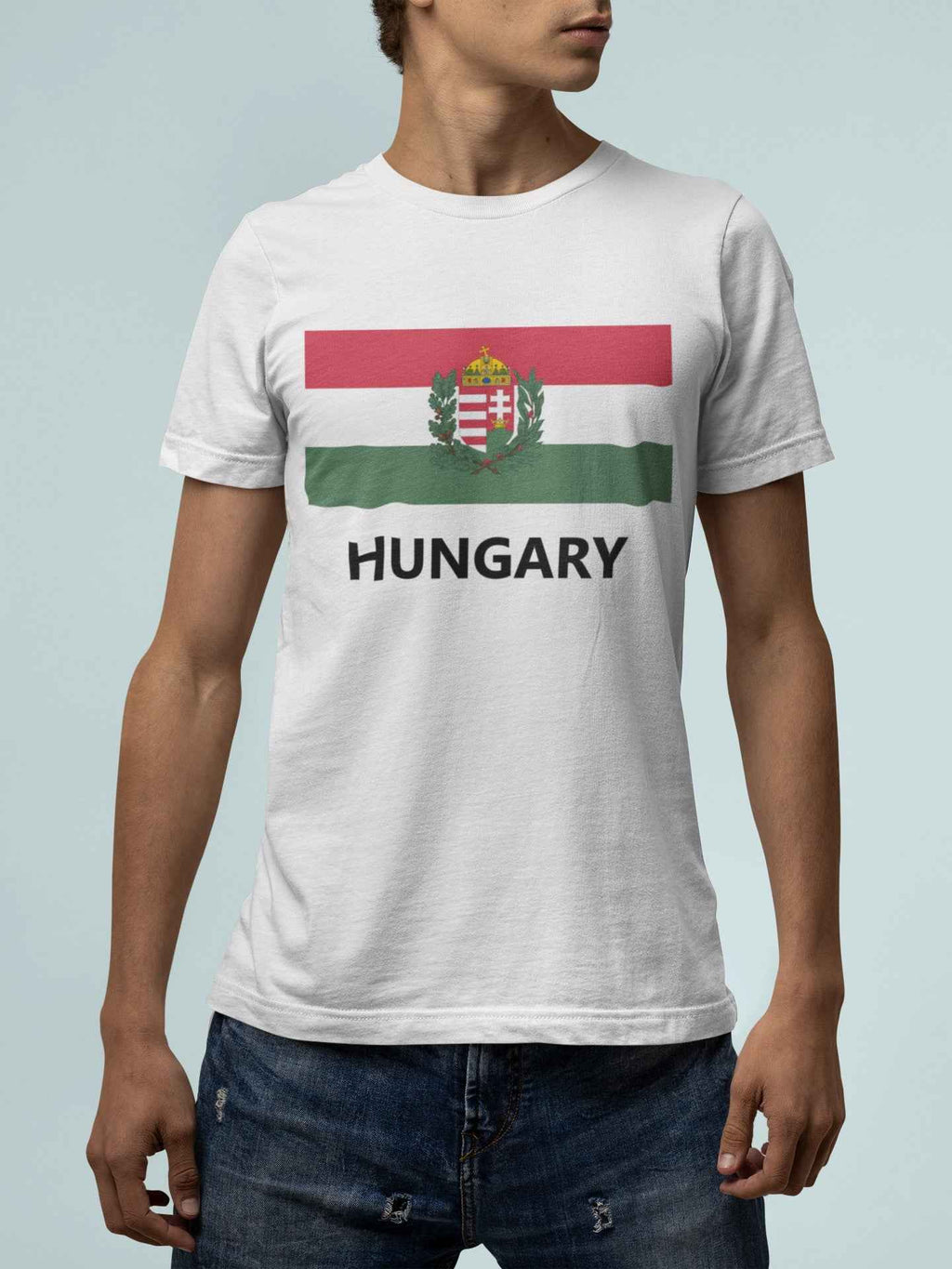 Hungary Flag T-Shirt, National Pride Design