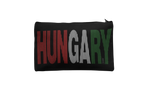 Black pouch with 'HUNGARY' in red, white, and green on a white background
