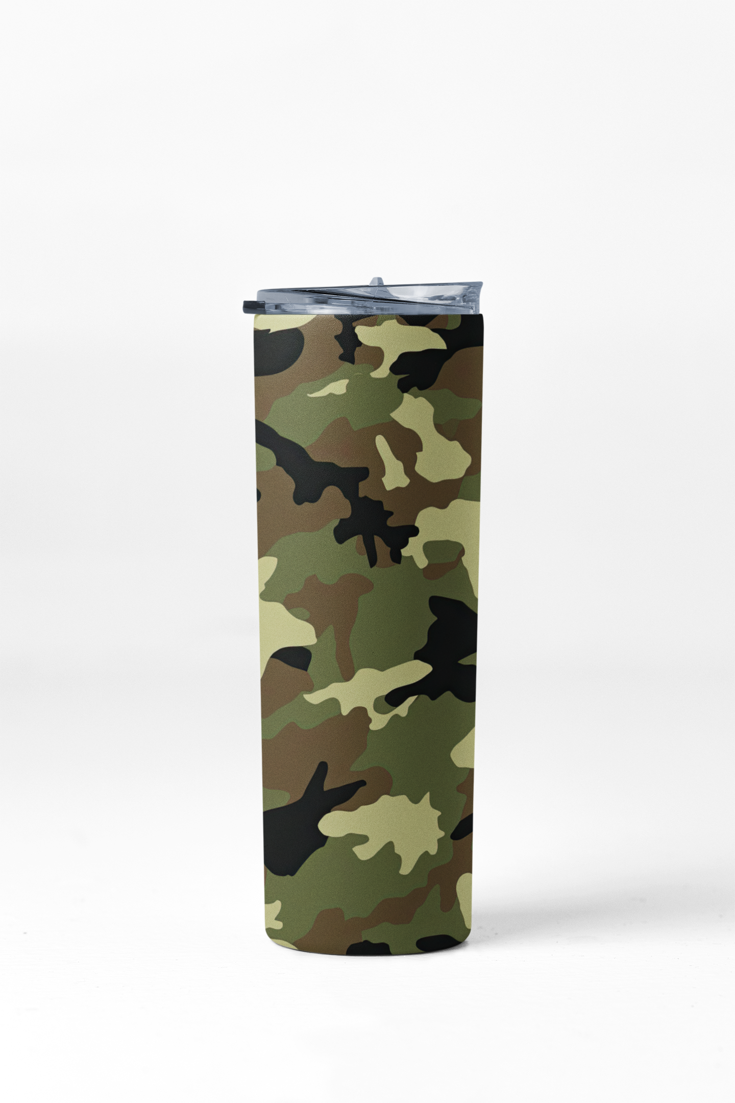 Camouflage Insulated Stainless Steel Tumbler with Lid and Straw, 20 oz - AKC UNITED