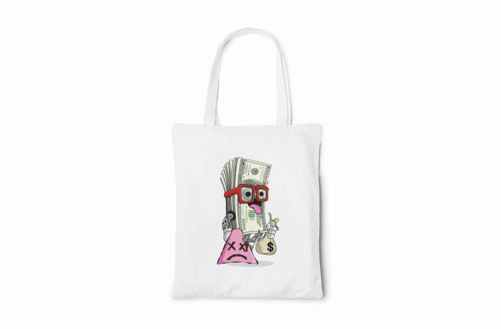 Money Dog Iron-on DTF Transfer, Cool Cartoon Design, Black T-Shirt Decal