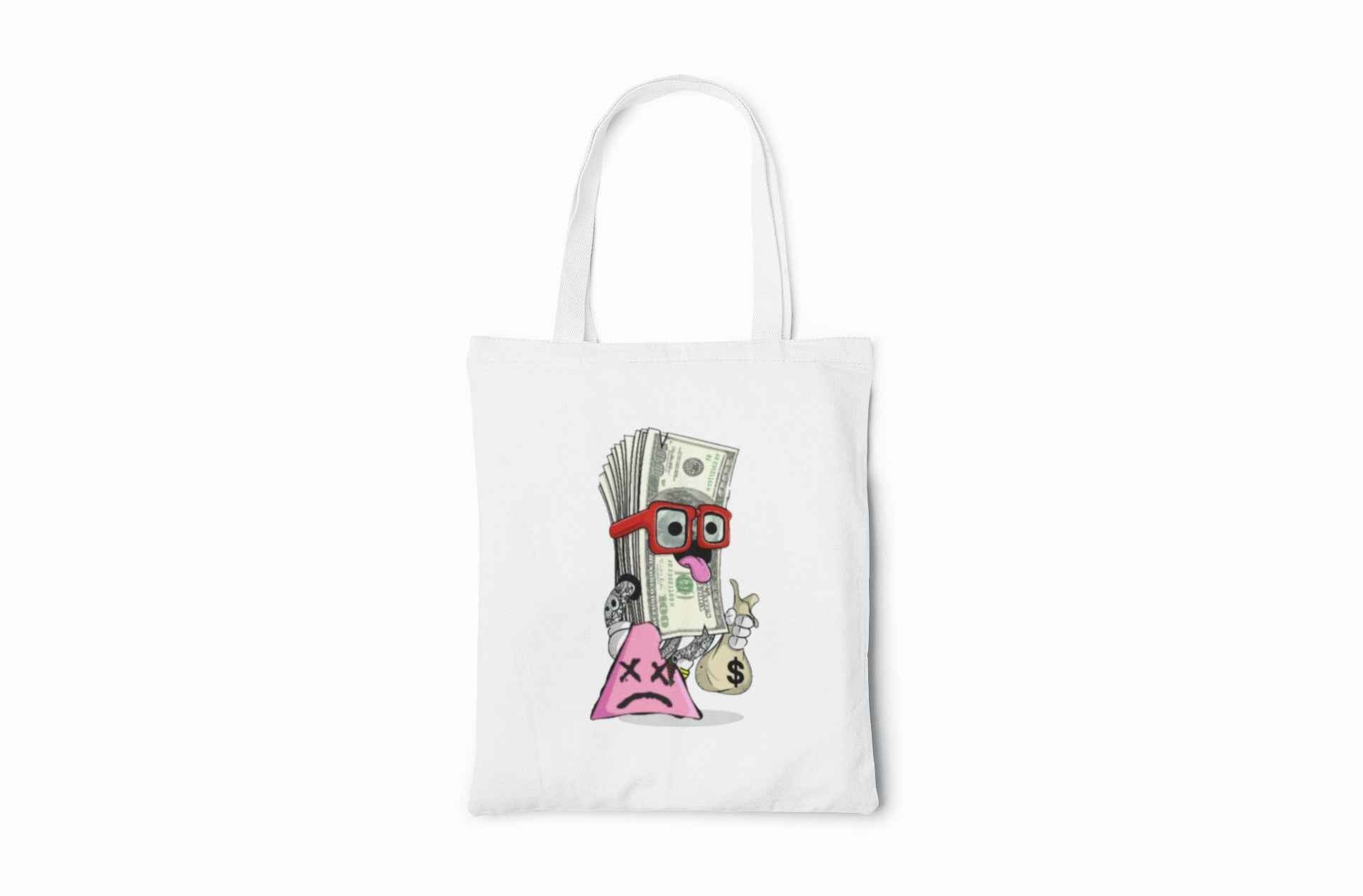 Money Dog Iron-on DTF Transfer, Cool Cartoon Design, Black T-Shirt Decal