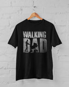 The Walking Daddy T-Shirt, Funny Stroller Design, Black or White Cotton Casual Tee