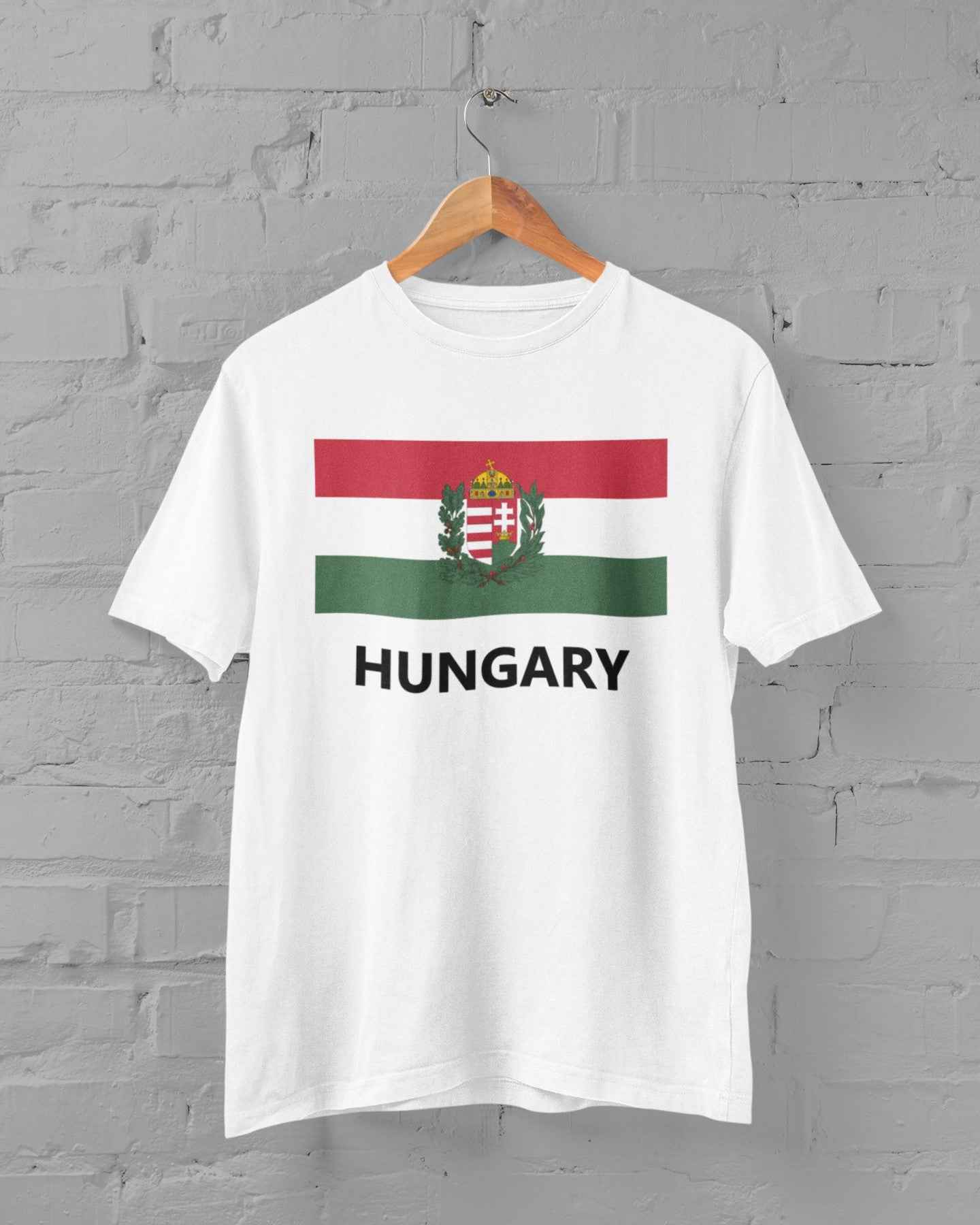 Hungary Flag T-Shirt, National Pride Design
