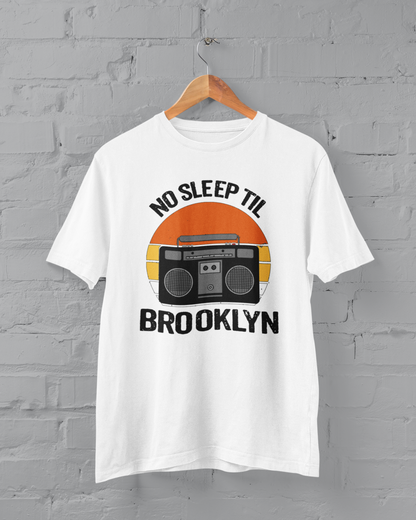 No Sleep 'Til Brooklyn Retro Design Custom Design DTF Transfer