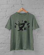 Funny Gas Gauge Graphic T-Shirt, Green or White