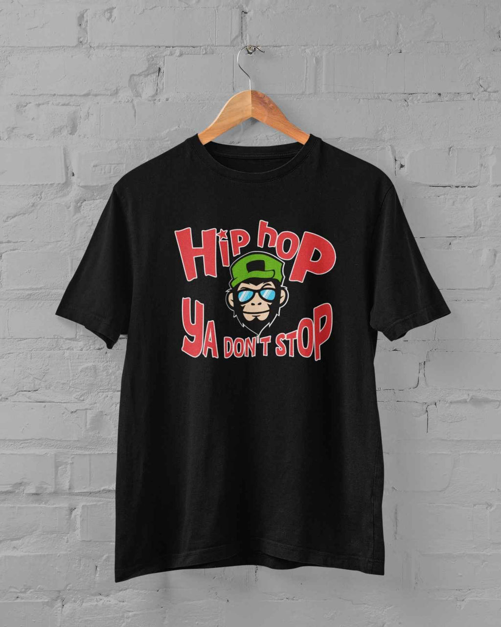 Hip Hop Ya Don't Stop Decal, Iron-on Heat Transfer, Cool Monkey Graphic